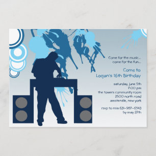 Invitation Le DJ à l'invitation de travail