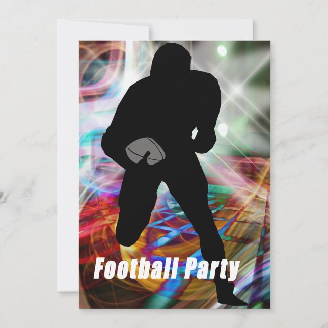Invitation Le football allume la partie (Devant)