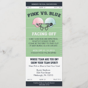 Invitation Le genre indiquent le baby shower Invitati de