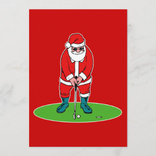 Invitation Le golf de Père Noël