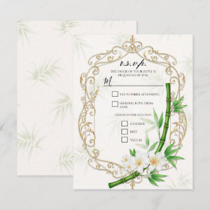 Invitation Le Jardin Impérial de Bambou Tropical R.S.V.P.