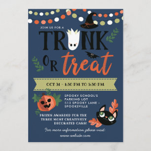 Invitation Le jonc bleu d'Halloween ou la distance sociale