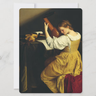 Invitation Le Joueur de Luth par Orazio Gentileschi Art