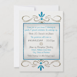 Invitation Le judaïsme fleurit Réception Mariage Juif