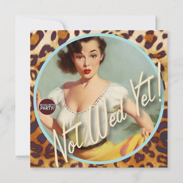 Invitation Le kitsch Bitsch : Ne pas épouser encore ! (Devant)