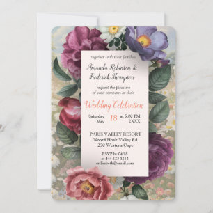 Invitation Le langage des fleurs