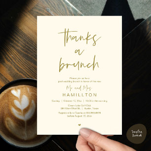 Invitation Le Lendemain, Brunch d'Après Mariage
