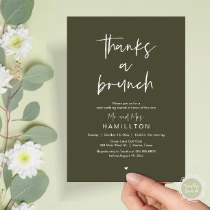 Invitation Le Lendemain, Brunch d'Après Mariage