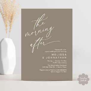 Invitation Le Lendemain, Brunch de Félicité Éternelle