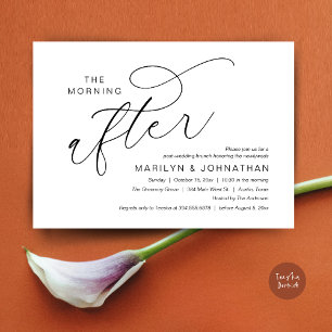 Invitation Le Lendemain, Remerciements pour le Brunch de Mari