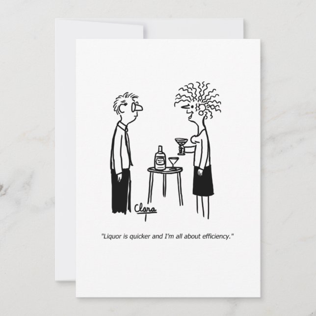 Invitation Le Liquor est le Nouvel An plus rapide (Devant)