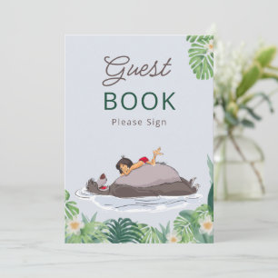 Invitation Le Livre de la Jungle Baby shower Livre d'invité