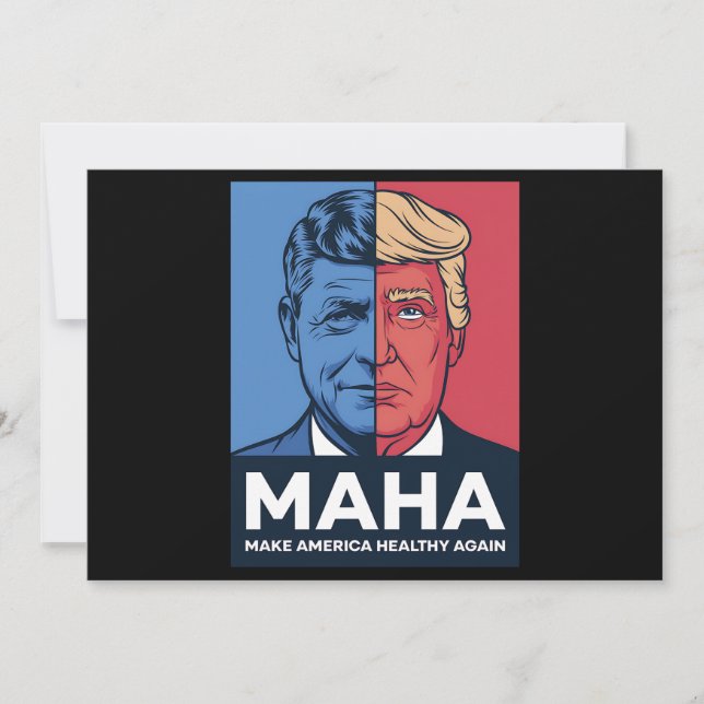 Invitation Le MAHA rassure l'Amérique Trump 2024 (Devant)