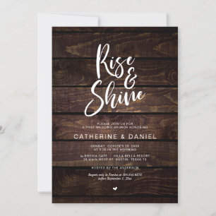 Invitation Le mariage de la Poste Russe Brunch, Rise and Shin