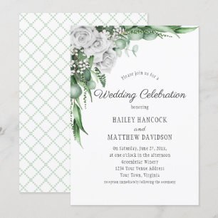 Invitation Le Mariage de la respiration de l'Eucalyptus blanc