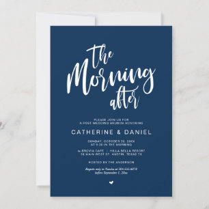 Invitation Le mariage de poste Brunch, le lendemain