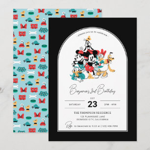 Invitation Le Mickey de Disney et ses amis Anniversaire de l'