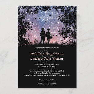 Invitation Le monde est à nous - Version Borealis - Mariage