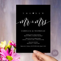 Le Nouveau M. et Mme, Mariage Elopement Party