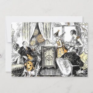 Invitation Le parti Vintage célèbre l'ancienne Halloween