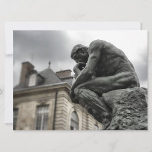 Invitation Le penseur Rodin Paris Sculpture
