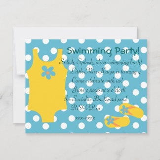 Invitation Le Petit Bain Jaune