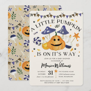 Invitation Le petit Citrouille est sur le chemin du Baby show