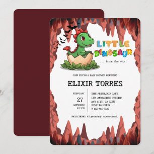Invitation Le petit dinosaure est en route