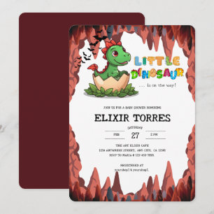Invitation Le petit dinosaure est en route