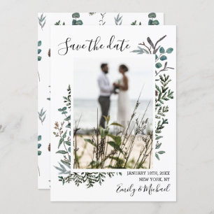 Invitation Le pin et l'eucalyptus font gagner la date