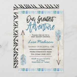 Invitation Le plus grand baby shower d'aventure