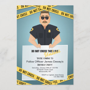 Invitation Le policier ne transcende pas l'invitation sur ban