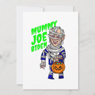 Invitation le président halloween joe biden mummy