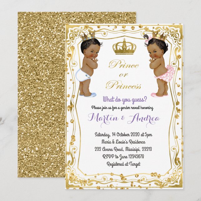 Invitation 
Le Prince ou la Princesse Africaine révèle son g (Devant / Derrière)