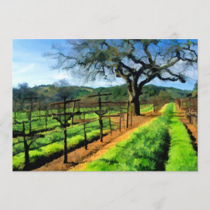 Invitation Le printemps dans le vignoble