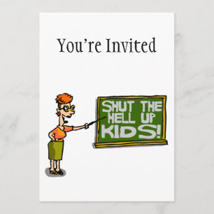 Invitation Le Professeur Dit Fermer Les Enfants