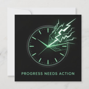 Invitation Le progrès nécessite une action