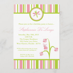 Invitation le ressort 5x7 branche l'invitation sur table