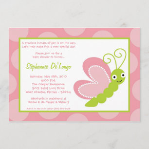 Invitation le ressort 5x7 branche l'invitation sur table