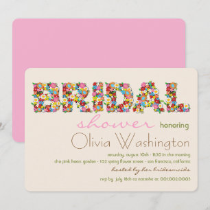 Invitation Le ressort nuptiale de couleurs fleurit