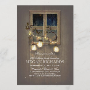 Invitation Le Russe Mason Jar illumine la fête d'anniversaire