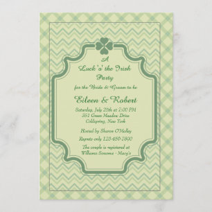 Invitation Le shamrock modèle l'invitation