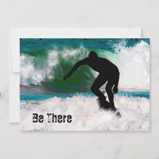 Invitation Le surf dans l'océan