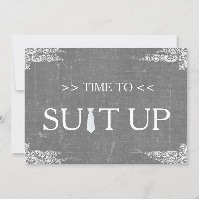 Invitation Le temps d'adapter le tableau de bord de Chalk Bla (Devant)