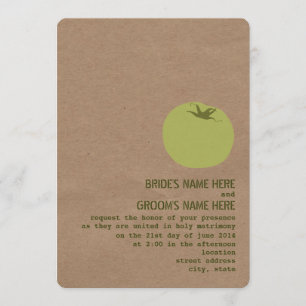 Invitation Le thème du marché agricole Mariage Inviter Tomate