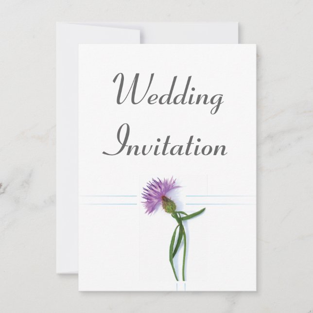 Invitation Le traditionnel écossais et le celtique Mariage ch (Devant)
