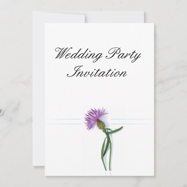 Invitation Le traditionnel écossais et le celtique Mariage ch (Devant)