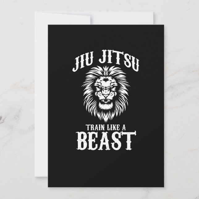Invitation Le train Jiu Jitsu comme un MIXED MARTIAL ART BJJ  (Devant)