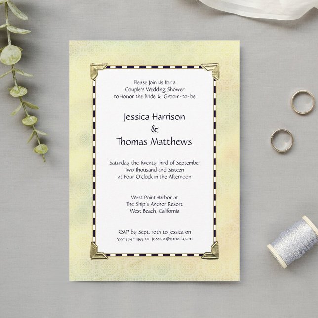 Invitation Le Wedding shower d'un couple tout simple (Créateur téléchargé)