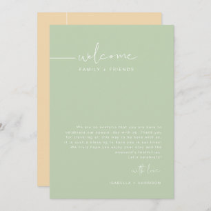 Invitation LEAH Pastel Mariage Week-end Calendrier de bienven